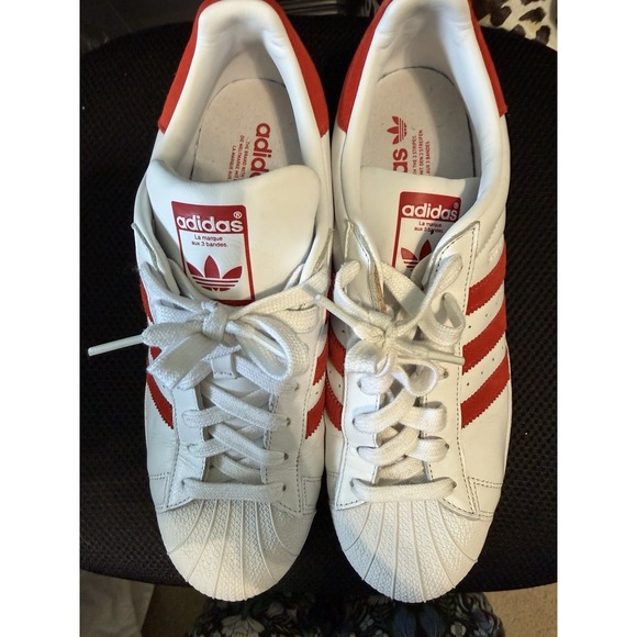 Adidas Superstar‎ Men\'s White/Red Size 10 main image 7